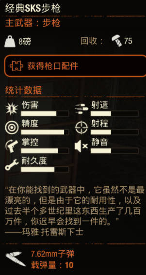 《腐烂国度2》武器 经典SKS步枪怎么样